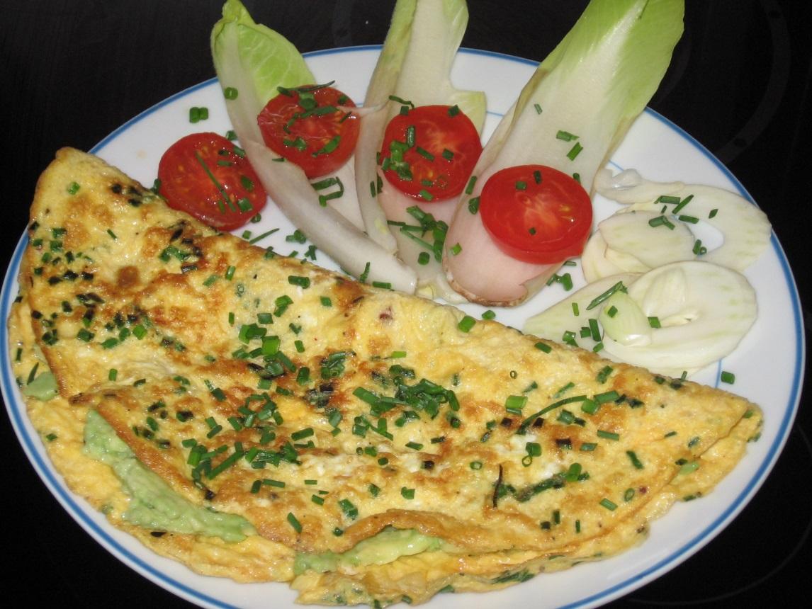 Frittata mit Avocadocreme